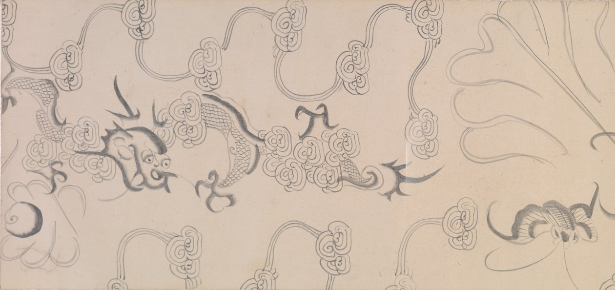 五进贡马详图（水墨设色纸本） 作者 李功林