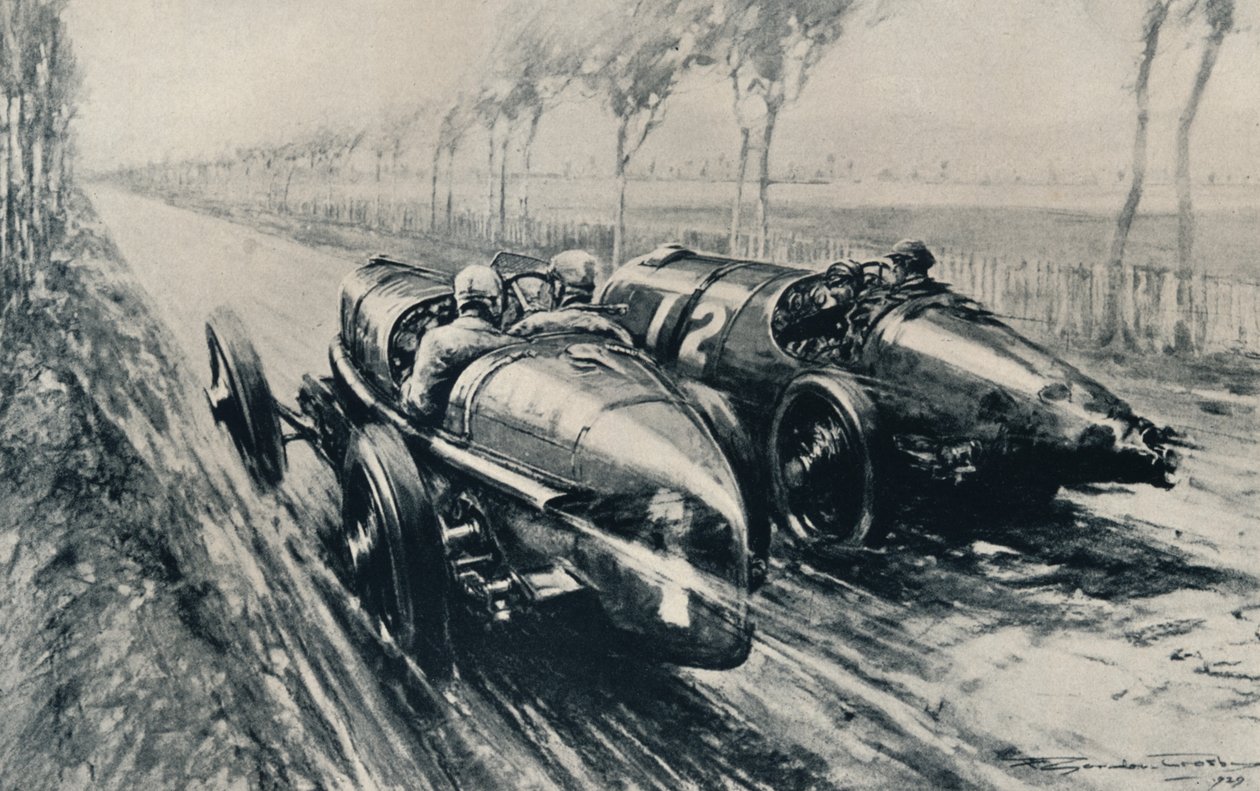 赛车大奖赛，斯特拉斯堡，1922年，1937年 作者 戈登·克罗斯比