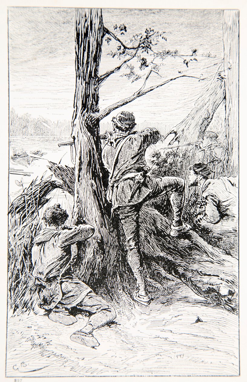来自加拿大的Wolfe，或GA Henty，酒吧的“赢得一个大陆”的插图。 Blackie and Son Ltd.，1887 作者 戈登·弗雷德里克·布朗