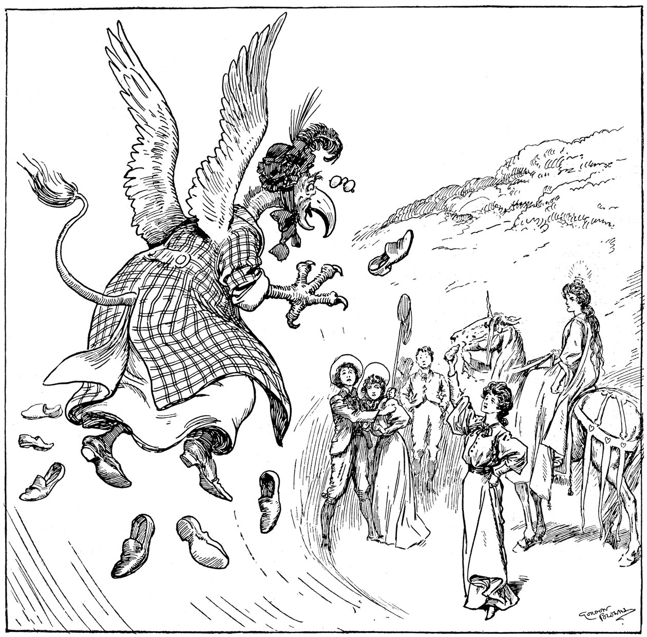 1906年，她成为新贵 作者 戈登·弗雷德里克·布朗