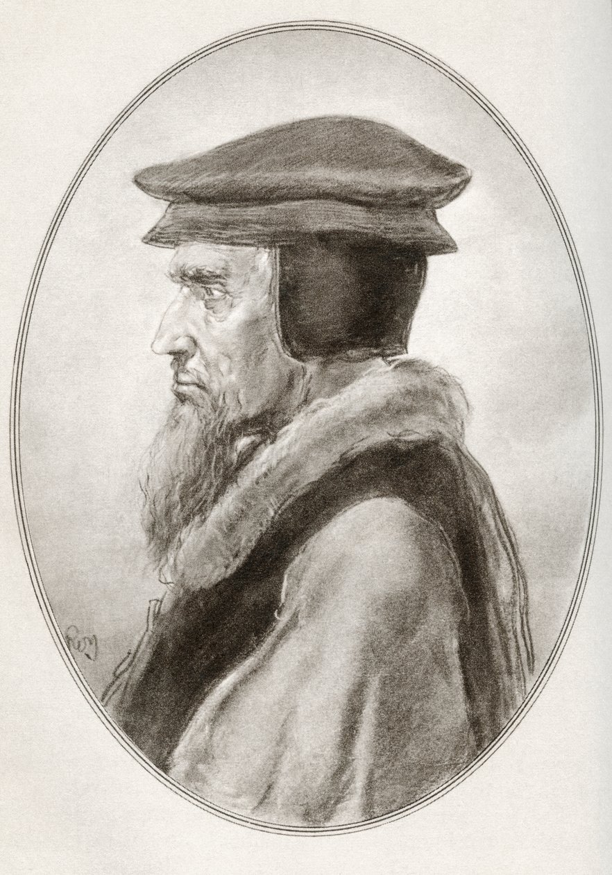约翰·加尔文（John Calvin），原名杰汉·考文（Jehan Cauvin），出自《宗教领袖传记》 作者 戈登·罗斯