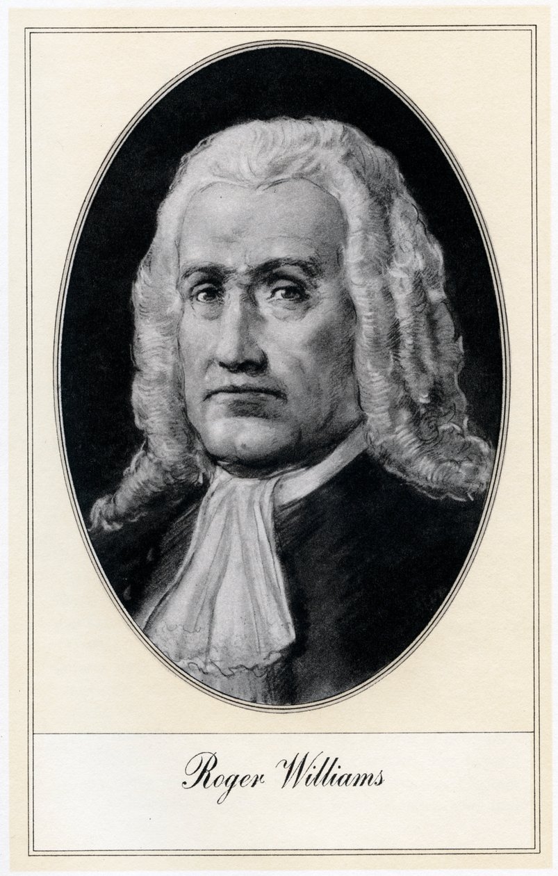 英美神学家罗杰·威廉姆斯（Roger Williams），二十世纪初。 作者 戈登·罗斯