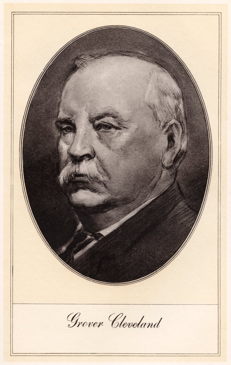 斯蒂芬·格罗弗·克利夫兰（Stephen Grover Cleveland），美国第22届和第24届总统，20世纪初。 作者 戈登·罗斯
