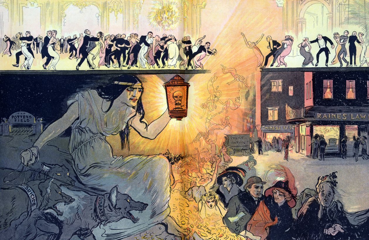 死亡之舞》，1912 年出版（彩色石版画1912 年（彩色石版画） 作者 戈登·罗斯