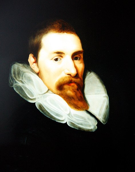 绅士的肖像》（板面油画） 作者 Gortzius (style of) 格尔多普