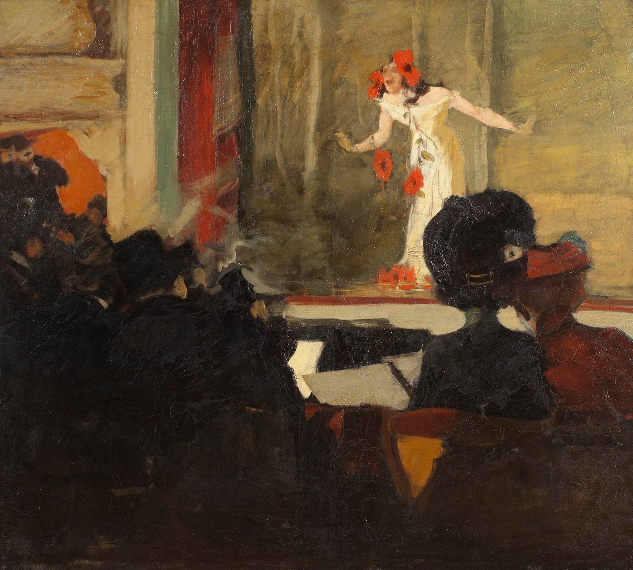 音乐厅场景，c.1900 作者 Henstas的Gosta