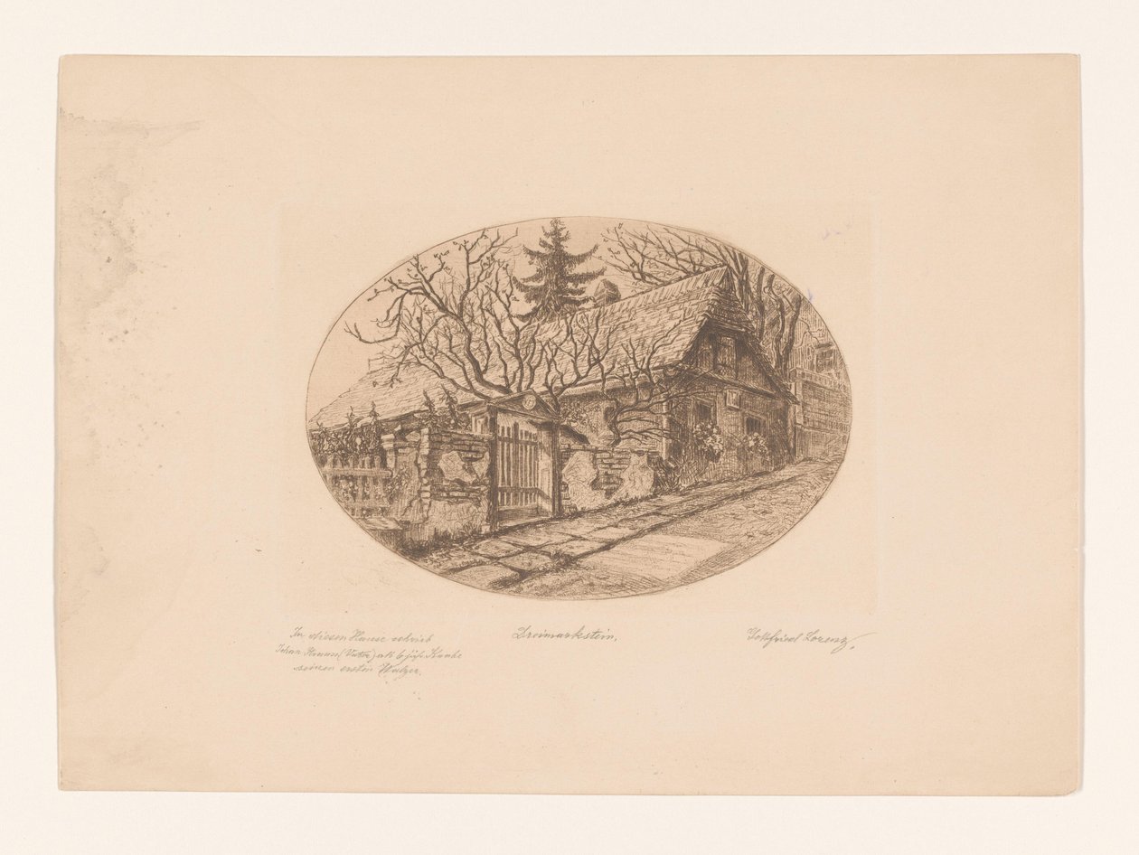 Dreimarkstein（对象上的原始标题） 作者 Gottfried Lorenz（艺术家签名）