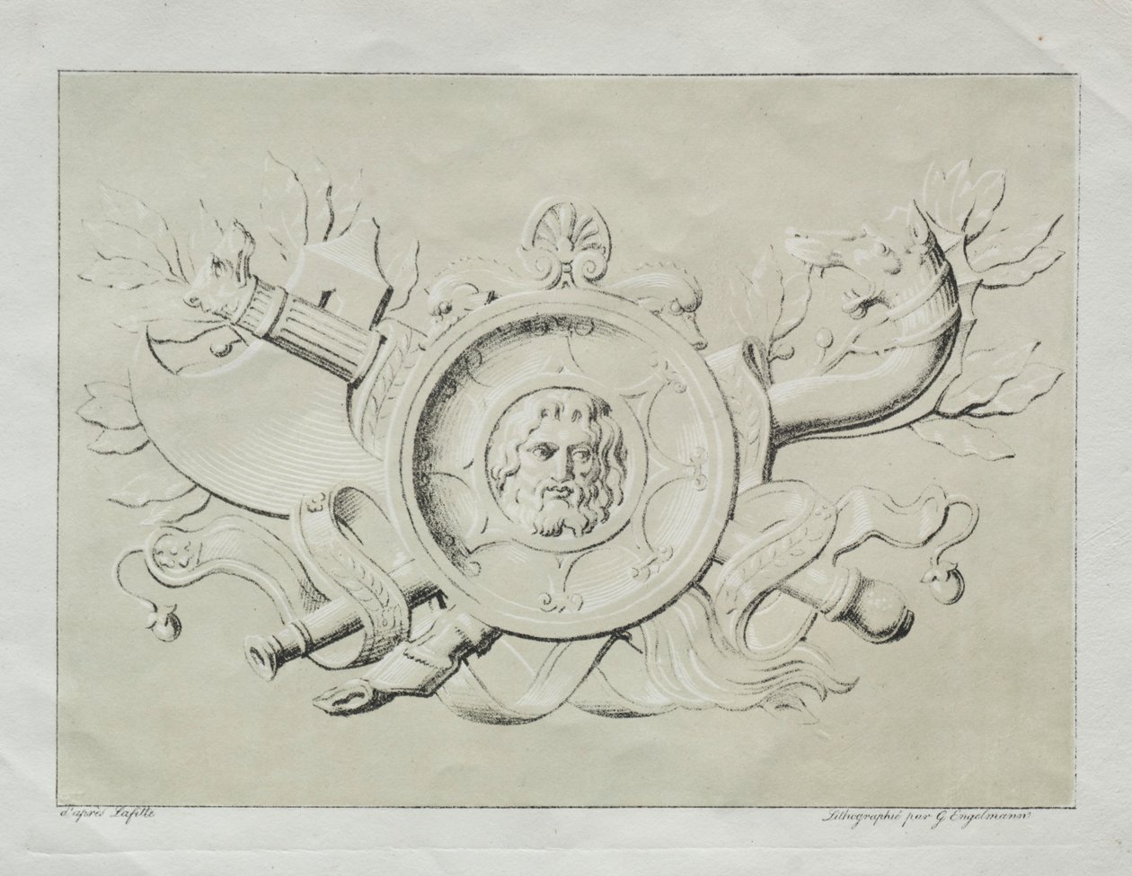 Receuil平版印刷品：Trophee，c。 1816。 作者 戈特弗里德（Gottfried）或戈德弗罗伊（Godefroy Engelmann）