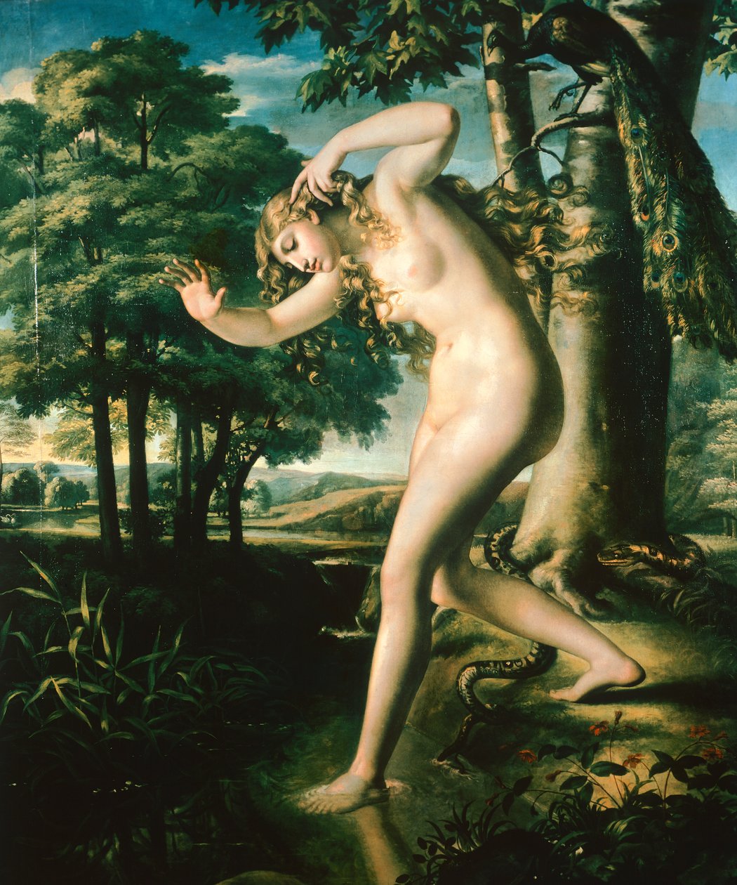 克里斯蒂安·戈特利布·希克 (Christian Gottlieb Schick) 的《伊娃》（1776-1812） 作者 戈特利布·希克（Gottlieb Schick）