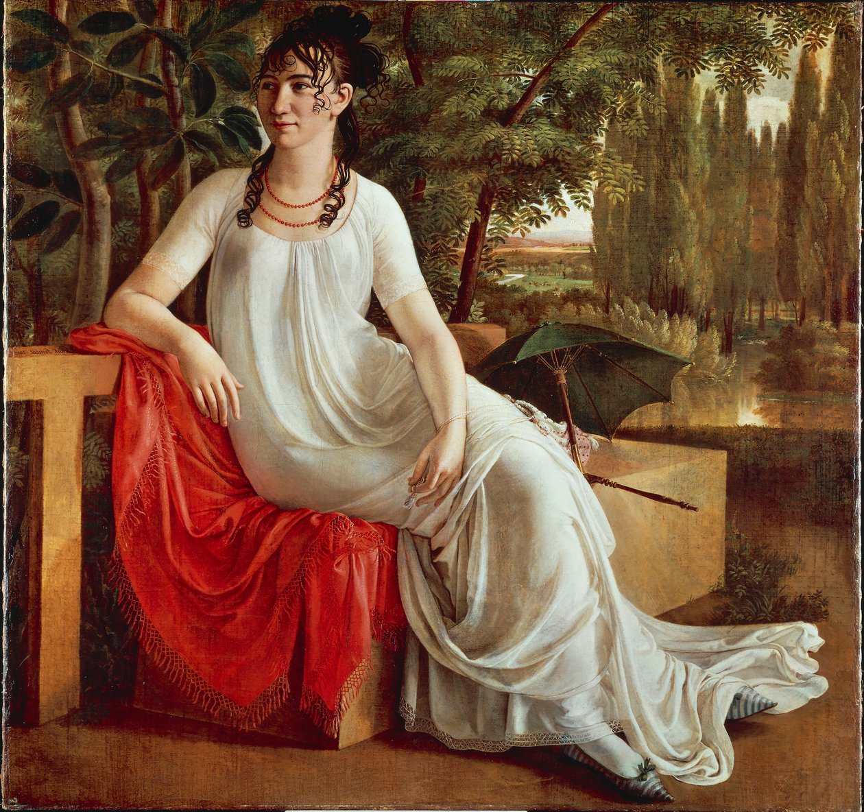 威廉明娜·冯·科塔夫人，克里斯蒂安·戈特利布·希克（Christian Gottlieb Schick，1776-1812 年），布面油画 作者 戈特利布·希克（Gottlieb Schick）
