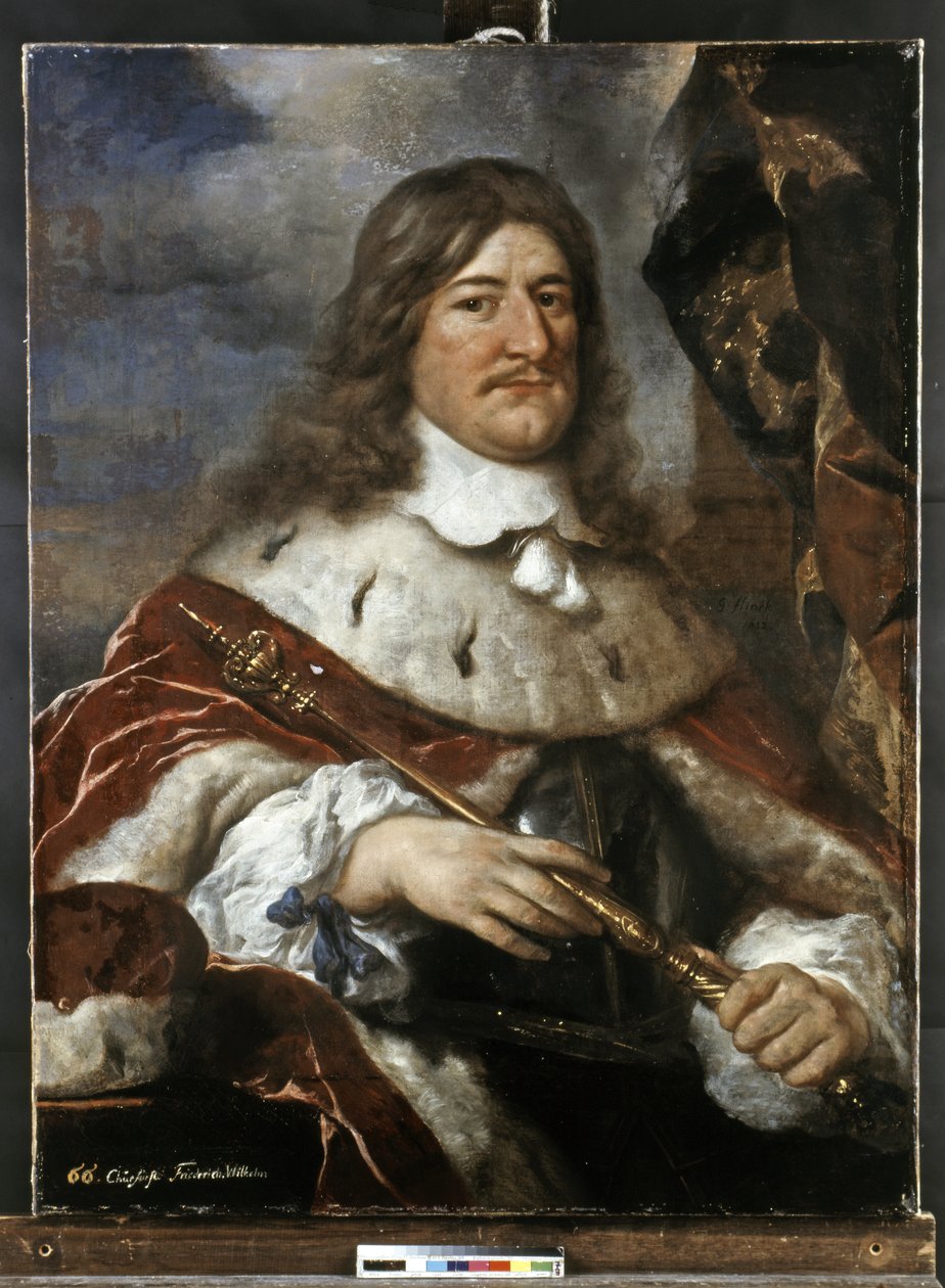 FRIEDRICH WILHELM I of Brandenburg "Der Grosse Kurfust" (The Great Elector) 1620-1688.D...（布面油画） 作者 戈瓦特·弗林克
