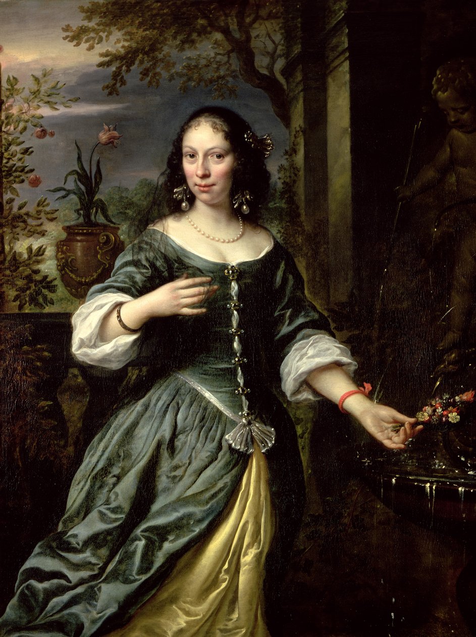 Margaretha Tulp作为新娘的肖像，1655年 作者 戈瓦特·弗林克
