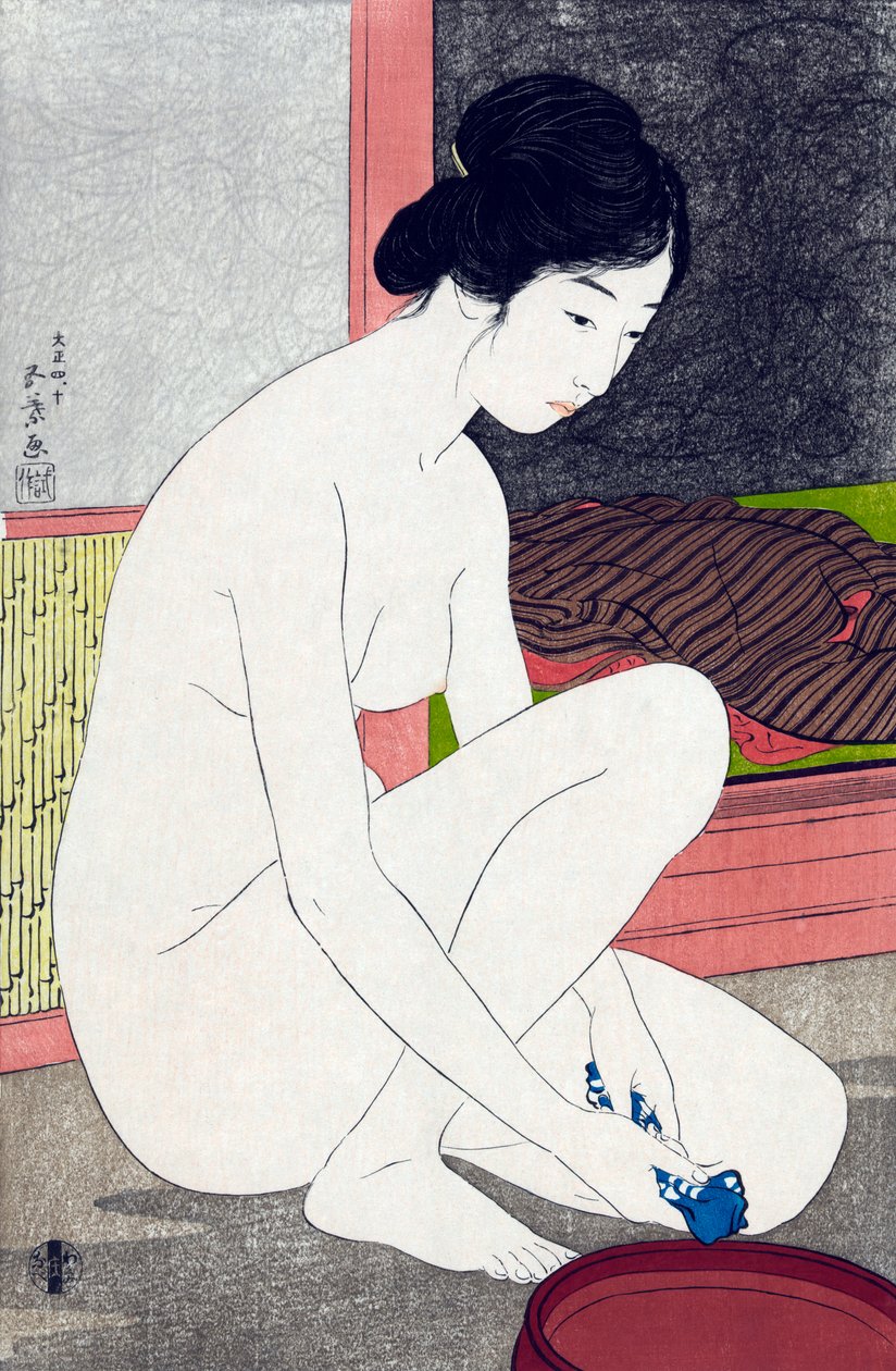 桥口悟阳的《浴后女人》。 作者 桥口吾代