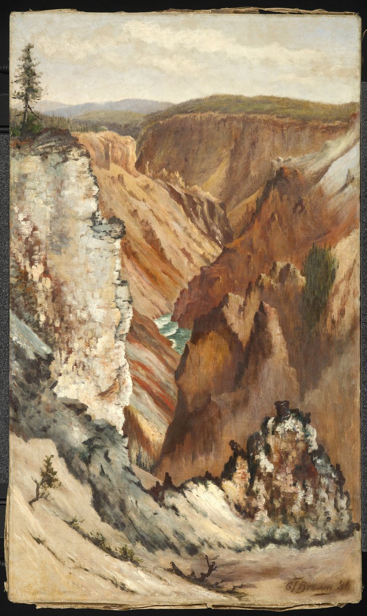 优胜美地山谷的看法，1886年 作者 格拉夫顿·泰勒·布朗