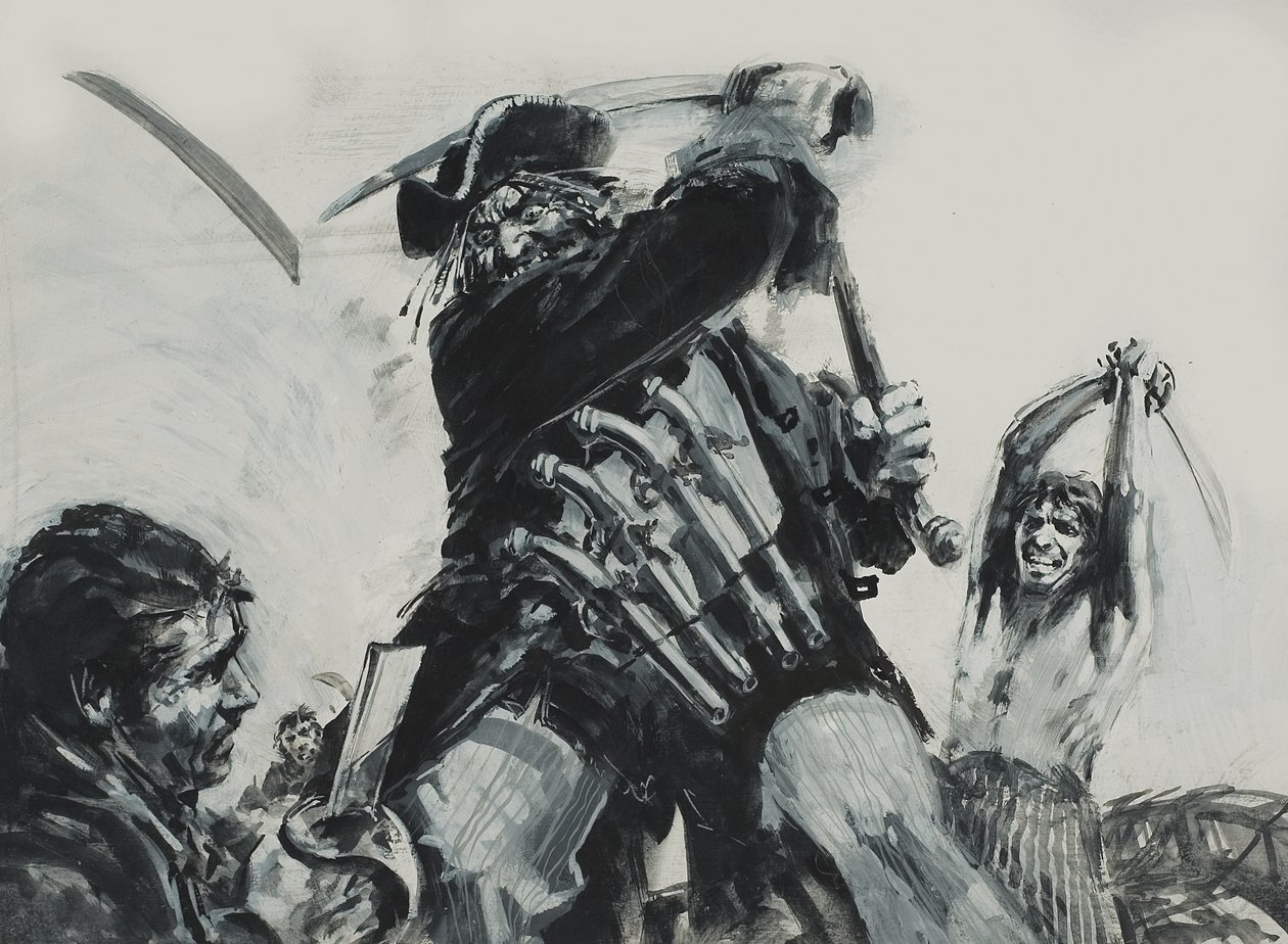 黑胡子（纸上水粉画） 作者 格雷厄姆·科顿