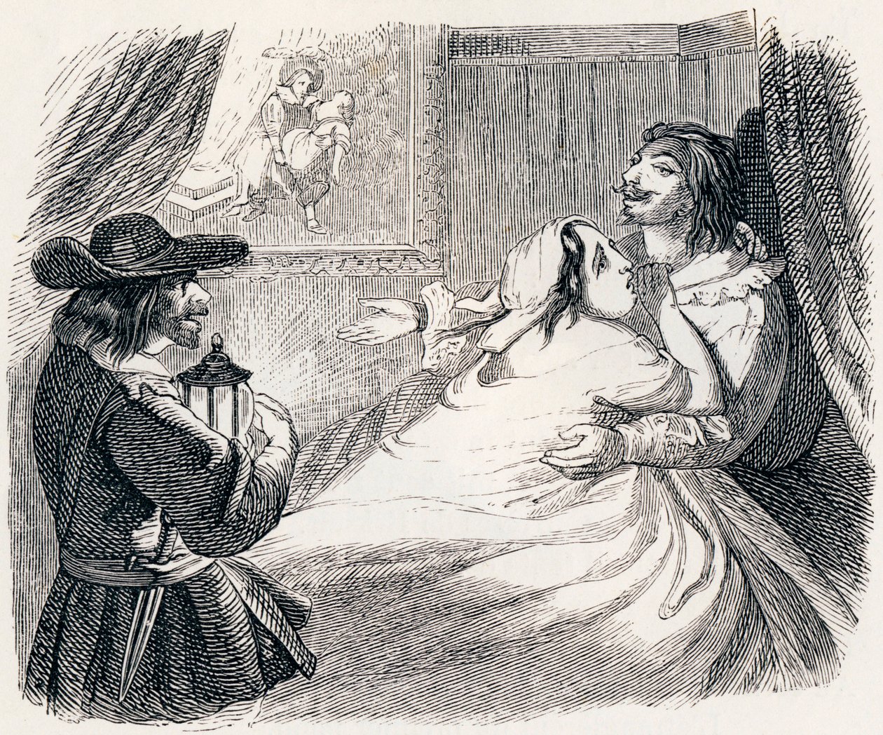 丈夫、妻子和小偷（Le mari, la femme et le voleur） - 拉封丹的寓言故事 作者 格兰维尔