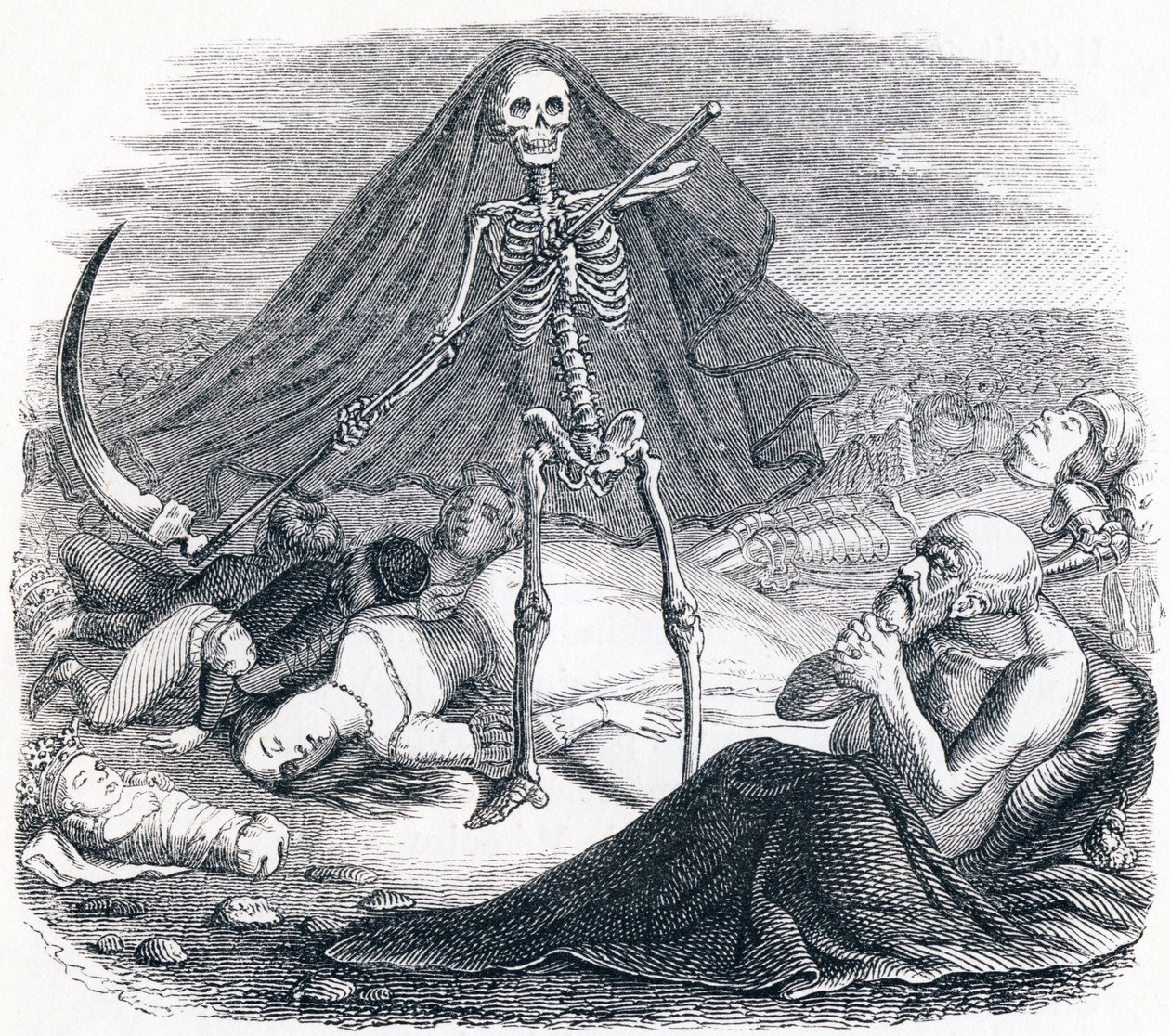 死亡与垂死（Le mort et le mourrant）--拉封丹的寓言故事 作者 格兰维尔