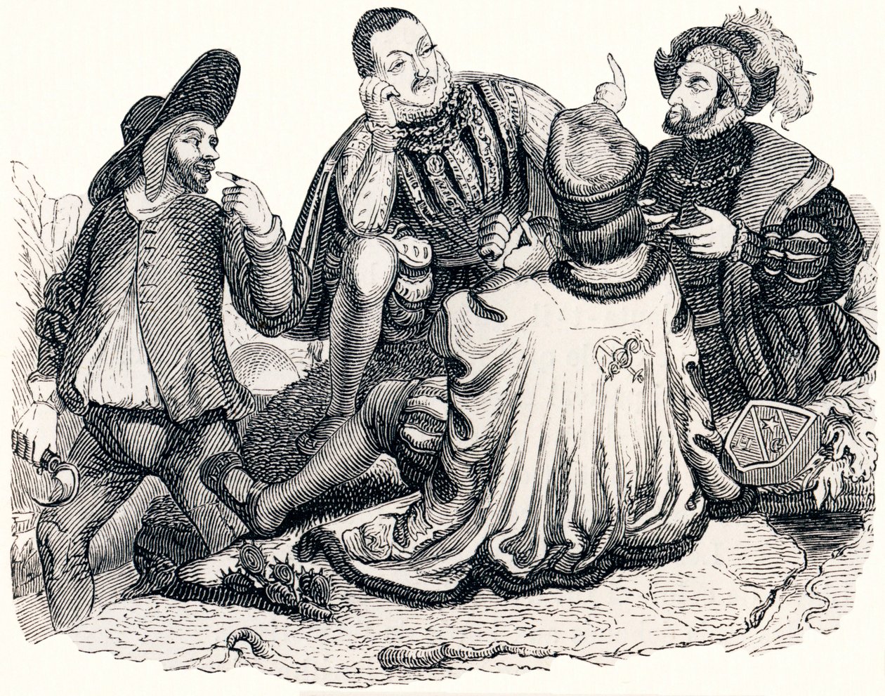 商人、绅士、贵族和国王的儿子（Le marchand, le gentilhomme, le patre et le fils de roi） - 拉封丹的寓言故事 作者 格兰维尔