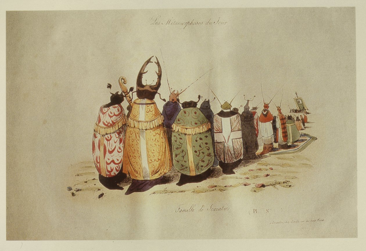 Scarabee家族，1828-29年 作者 格兰维尔