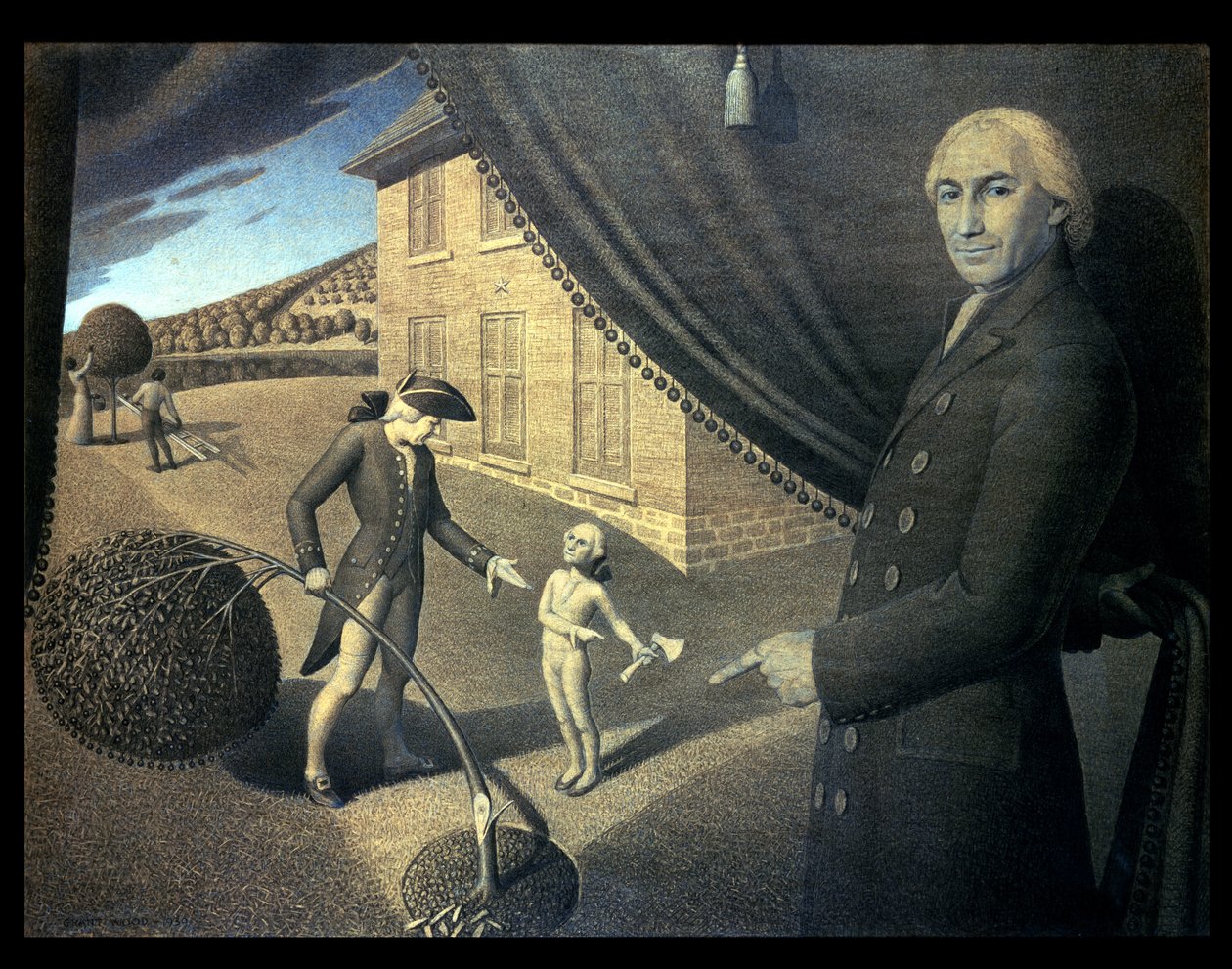 帕森·韦姆的寓言 作者 格兰特·伍德