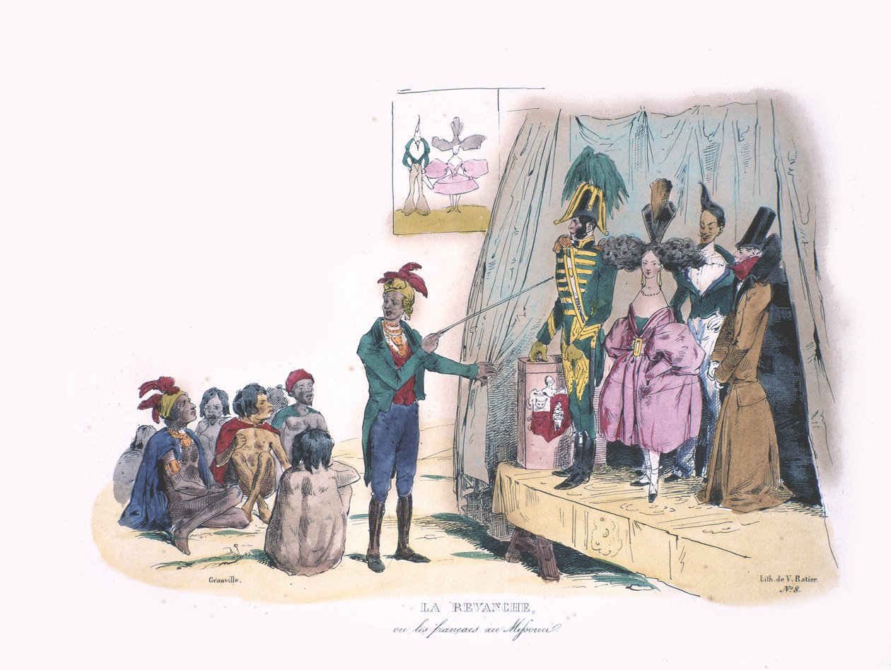 La Revanche，1830（handcoloured litho） 作者 格兰维尔
