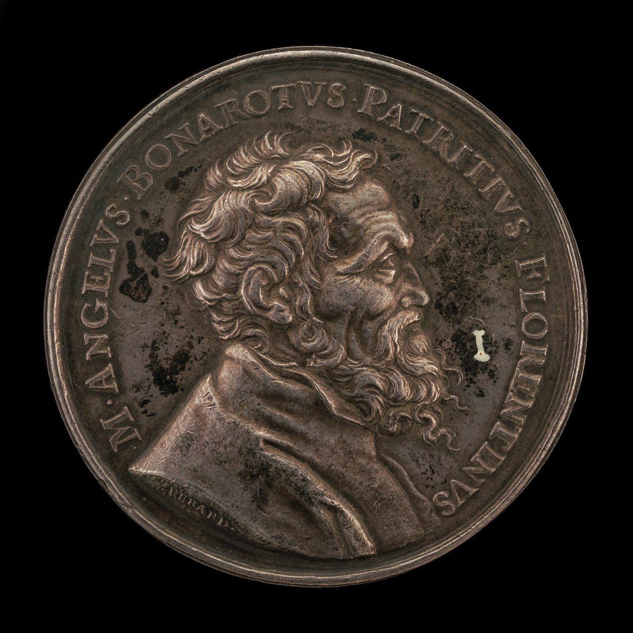 米开朗基罗-布纳罗蒂，1475-1564，意大利艺术家正面，1673。 作者 热拉尔·莱昂纳德·埃拉尔