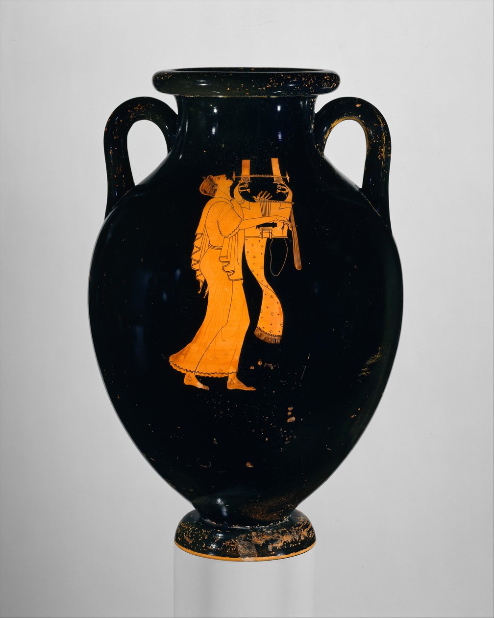 Amphora，已故的古代，公元前490年（兵马俑） 作者 希腊文