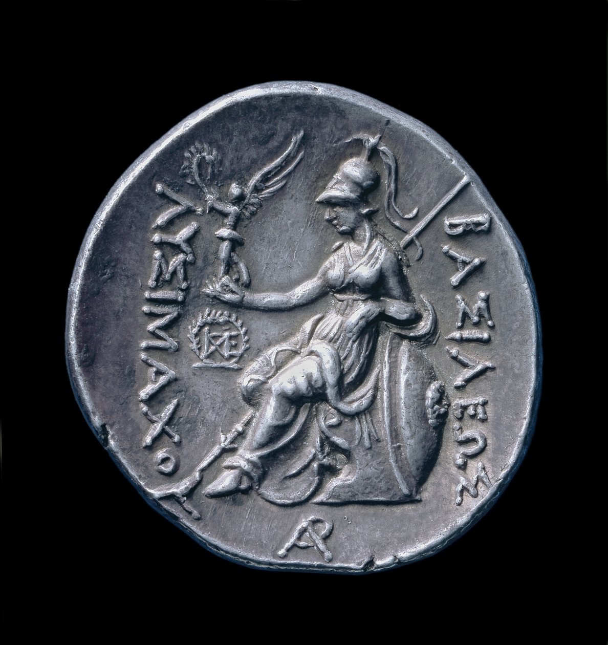 古希腊银币从Pella，公元前286-281（银） 作者 希腊文
