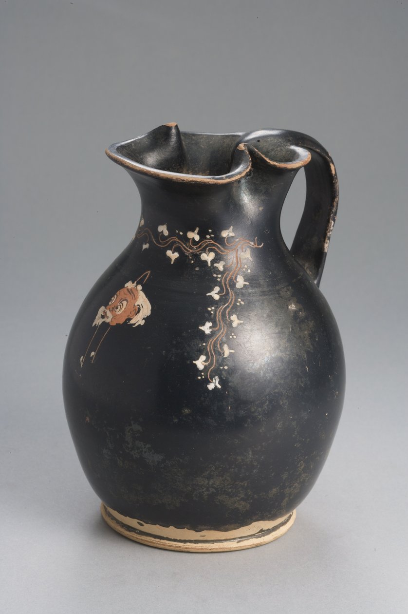 Gnathian釉面oinochoe，Konnakis集团（兵马俑） 作者 希腊文