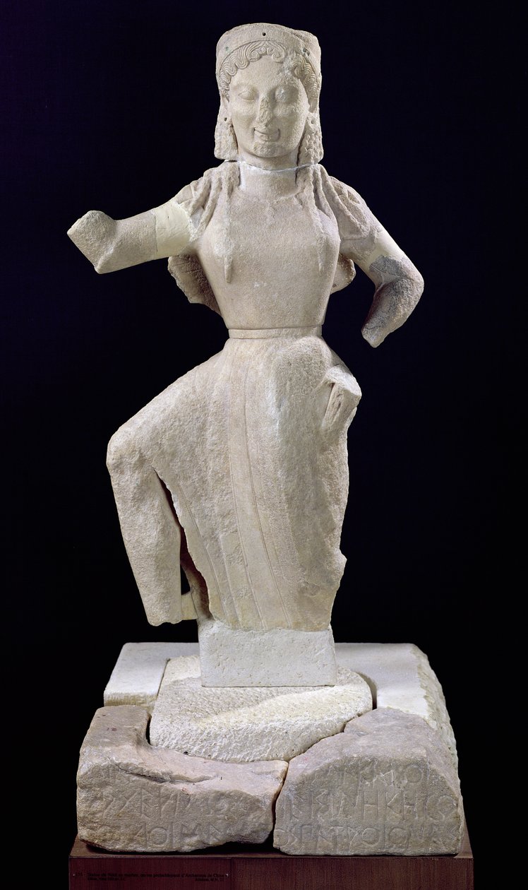 耐克，来自Delos，公元前550年（大理石） 作者 希腊文