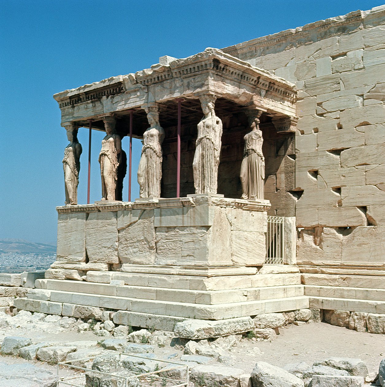 Maidens的门廊，Erechtheion，c.421-405 BC 作者 希腊文