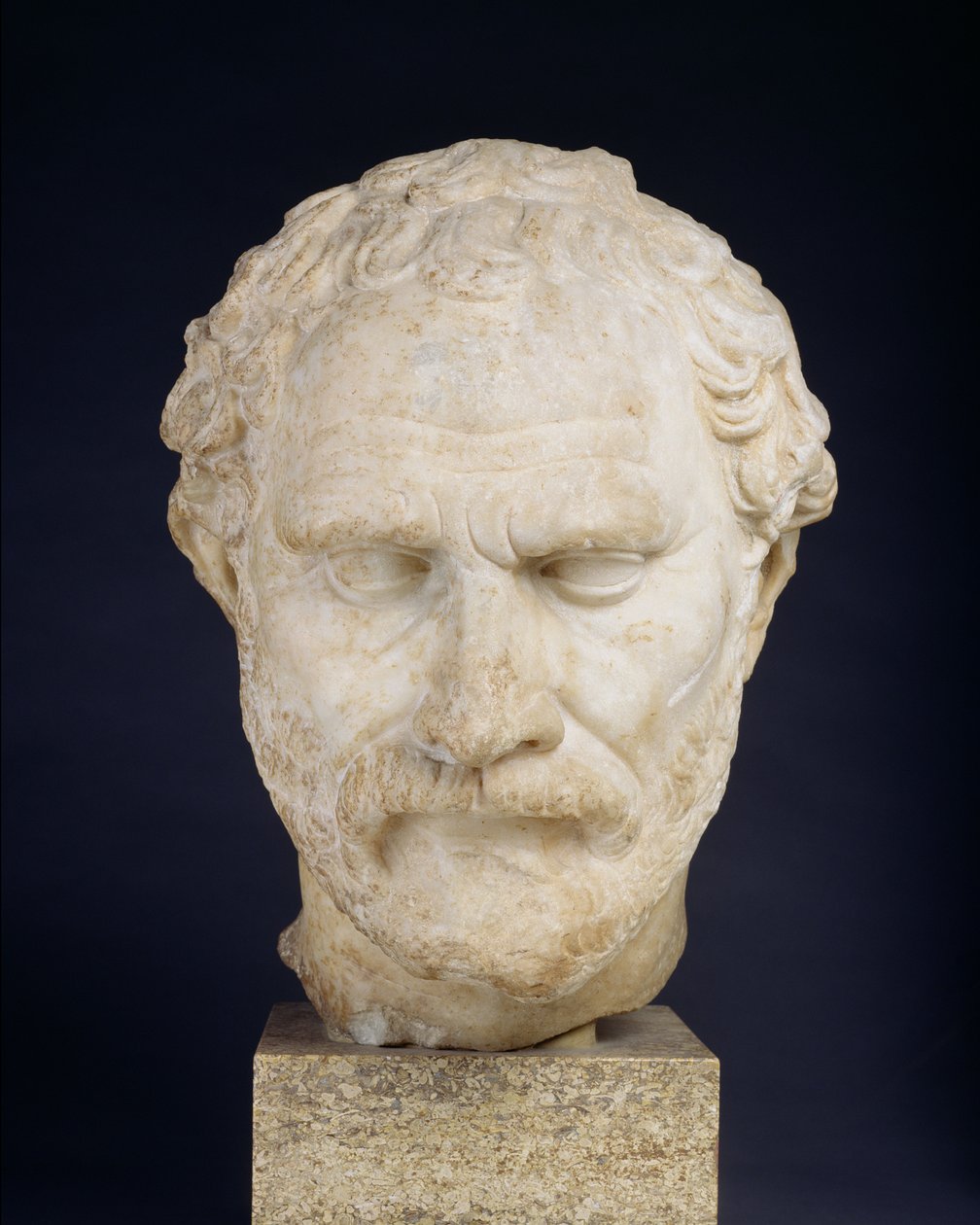 Demosthenes（大理石）负责人 作者 希腊文