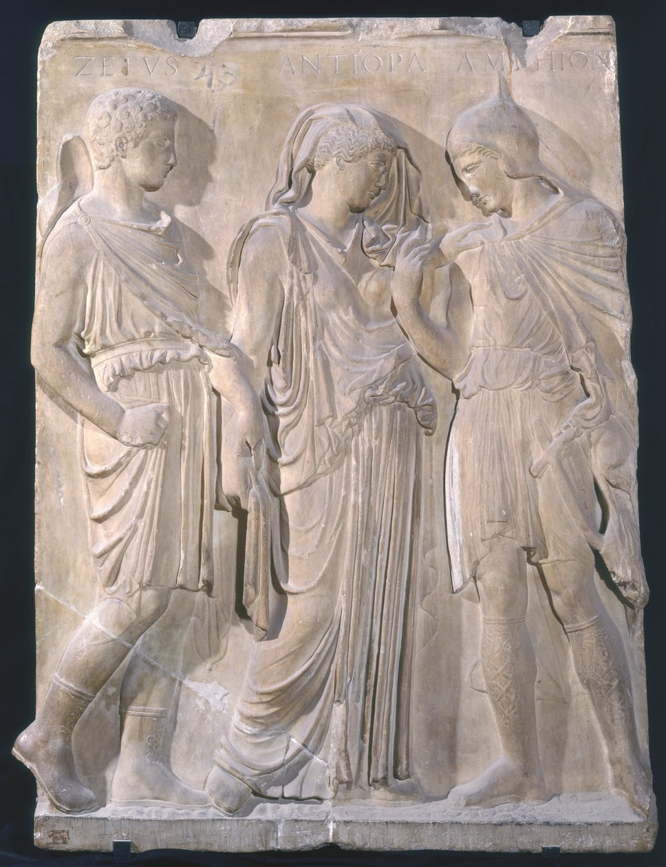 Orpheus，Eurydice和Hermes（大理石） 作者 希腊文