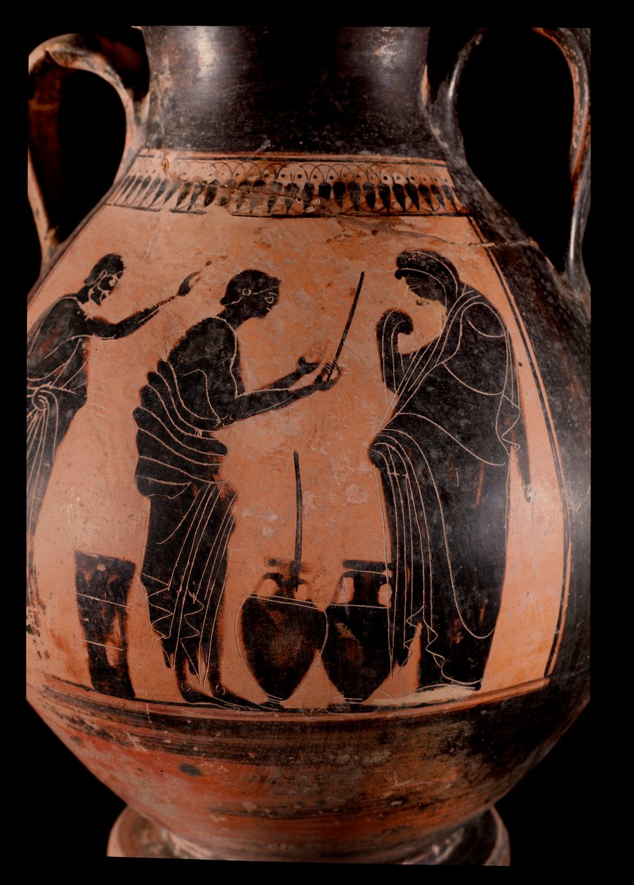 Oil seller (terracotta vase) 作者 希腊文