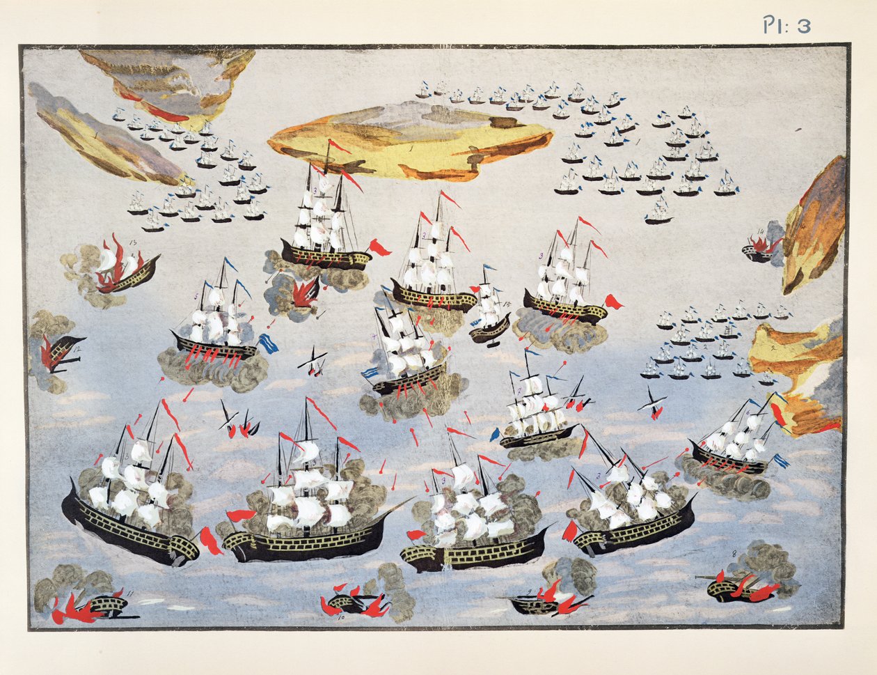 战争期间的海战，概述Makryjannis将军的希腊独立战争画报史3 作者 希腊学派