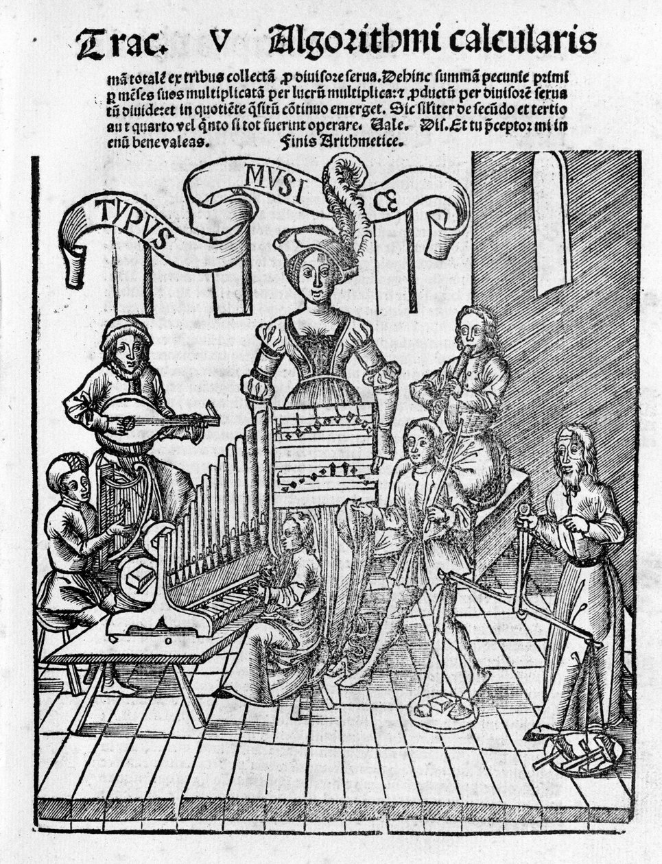文科：音乐 - Gregor Reisch（1467-1525）的“玛格丽塔哲学”。 包 作者 格里戈里斯