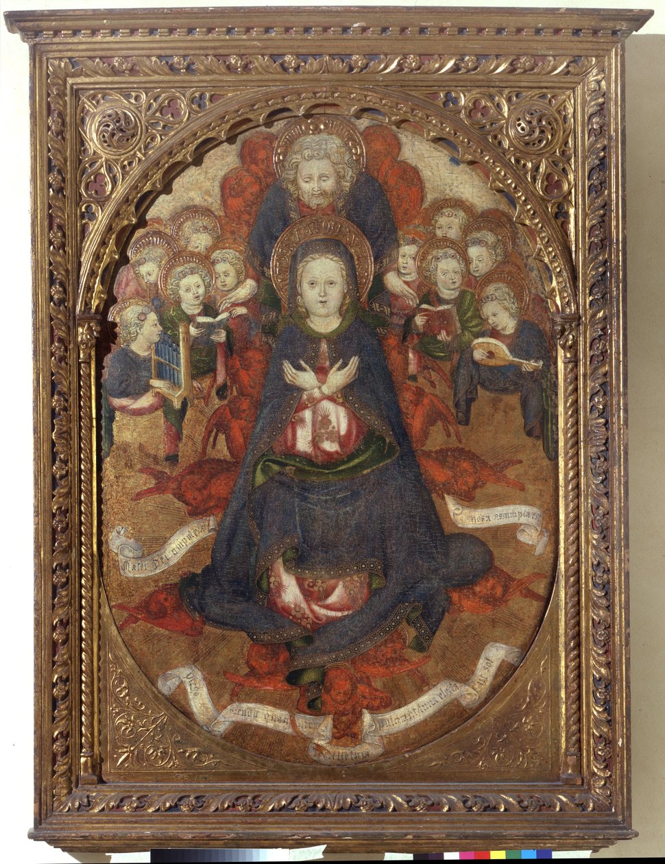 圣母升天》，约 1450 年（木板上的蛋彩画） 作者 格雷戈里·扎瓦塔里