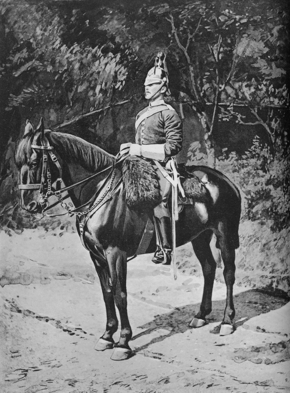 少校军士长，威尔士亲王龙骑兵卫队三号，约1880年 作者 格里高利公司