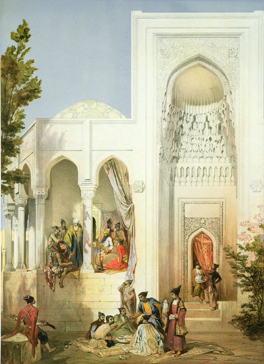 巴库汗宫，阿普歇隆半岛，高加索地区的一本书42块，由Mouilleron，Bayalos和Charles Claude Bachelier，酒吧刻。作者：Alfred Leon Lemercier，1847年 作者 格里戈里·格里戈列维奇·加加林