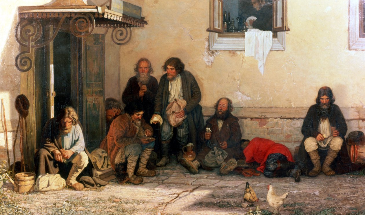 1872年在Zemstvo享用晚餐 作者 格里哥里（Grigori Grigorievich Mjasoedov）