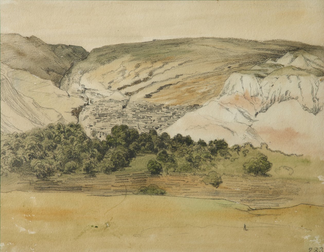 达吉斯坦Aul Chirkey，1841年 作者 格里戈里·格里戈列维奇·加加林