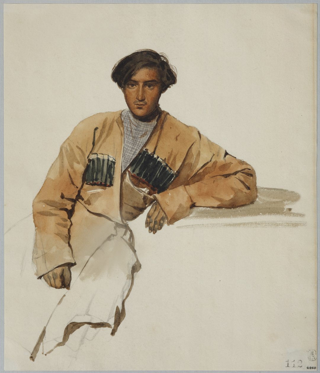 Christophor Dmitrievich Sanikidze的肖像，1841年 作者 格里戈里·格里戈列维奇·加加林