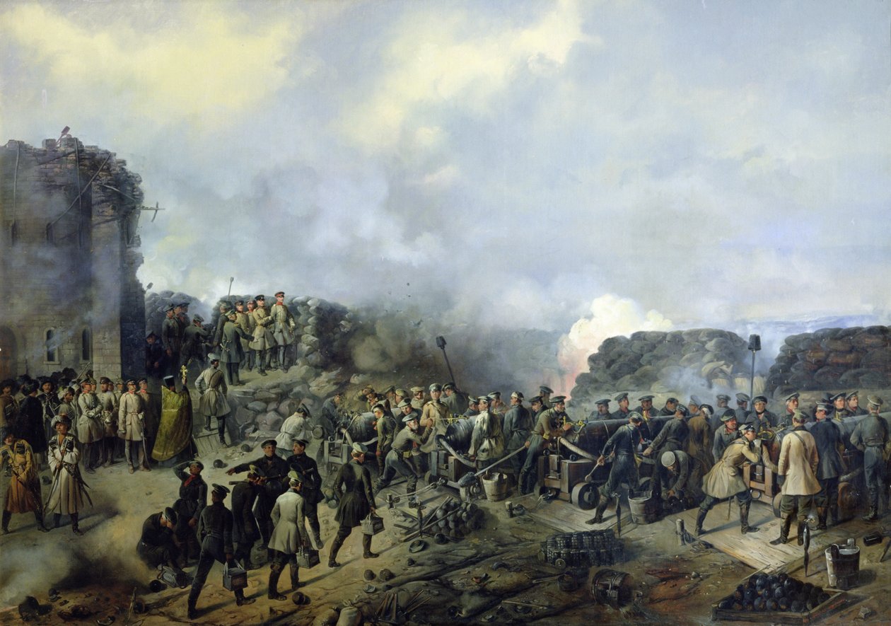 1855年1855年法国与俄罗斯在马拉霍夫库尔干的战斗 作者 格里哥里·舒卡耶夫（Grigory Shukayev）