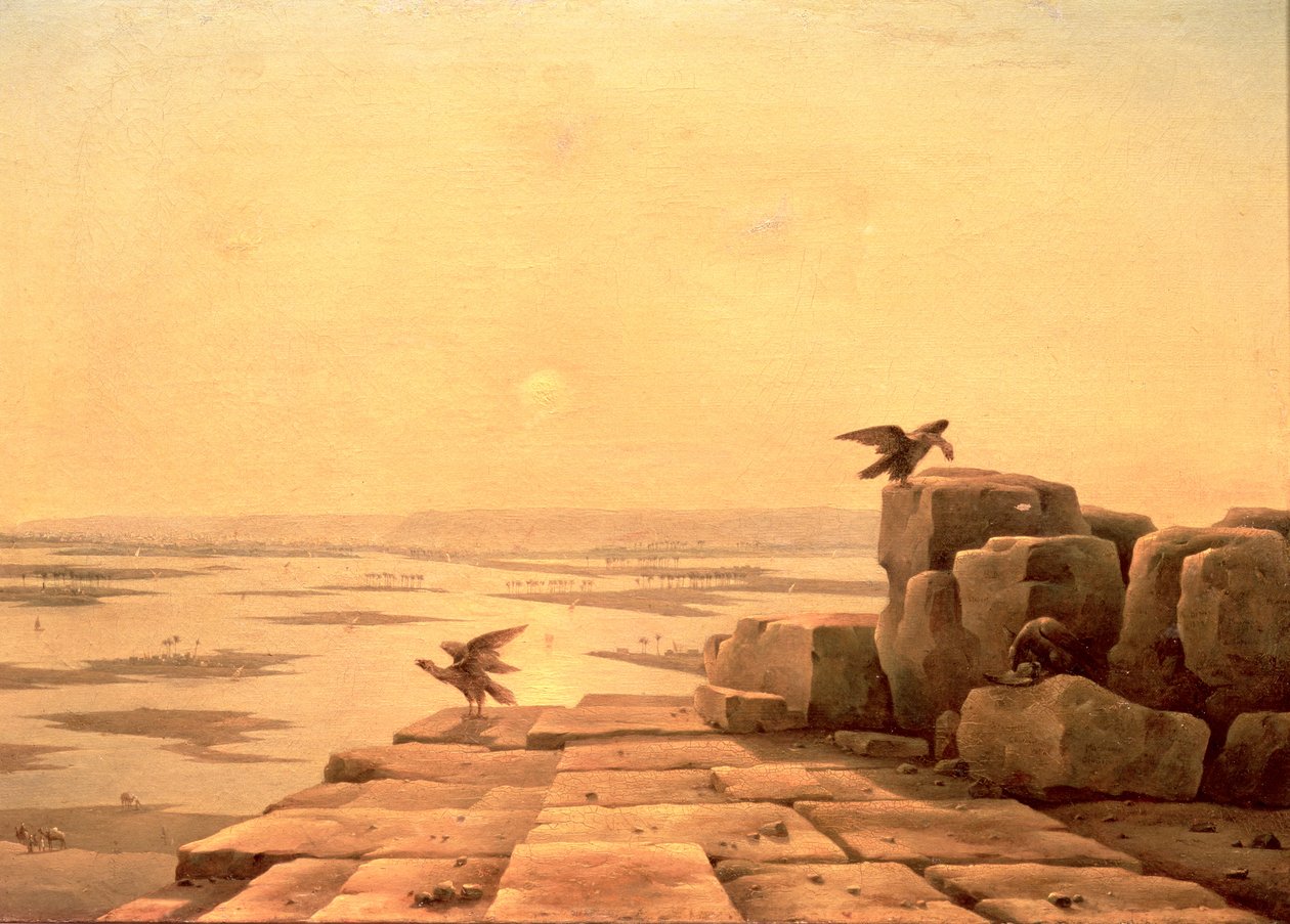 尼罗河溢流，1842年 作者 格里高里·切尔涅佐夫（Grigory Tchernezov）