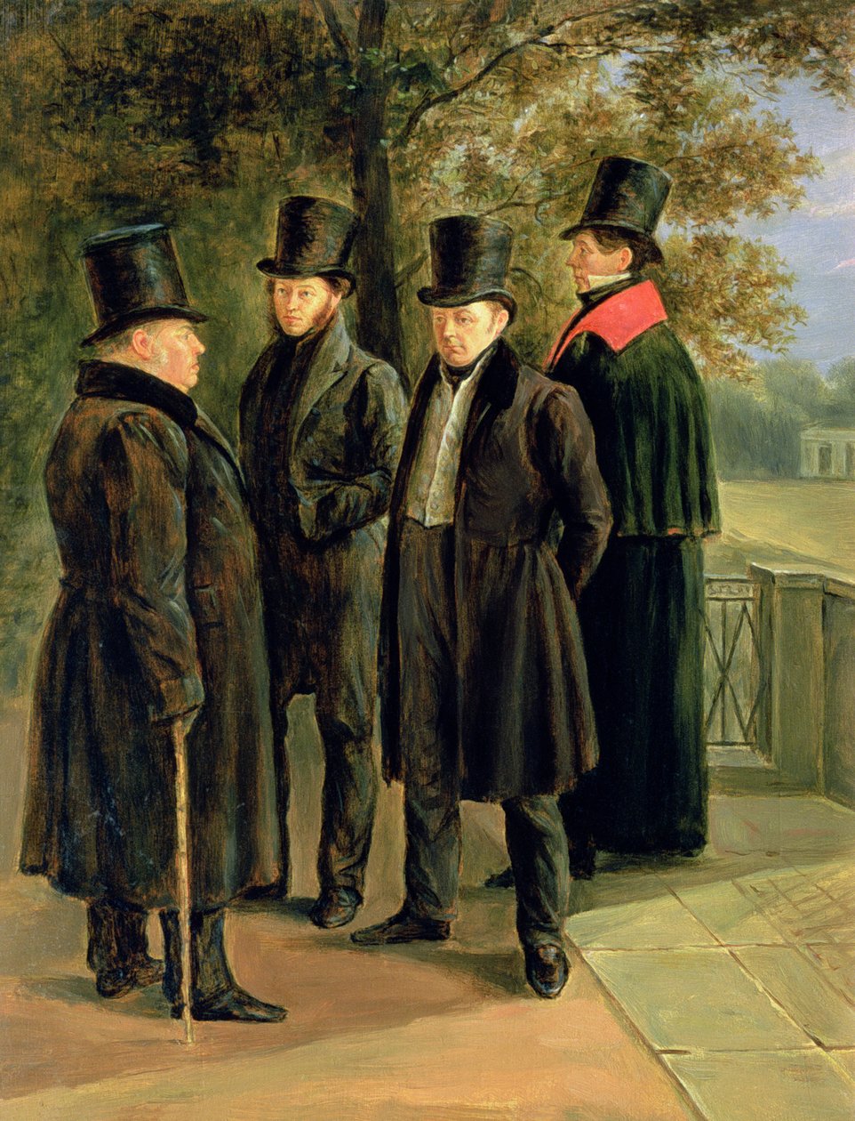 诗人Aleksandr Pushkin（1799-1837），Ivan Krylov（176869-1844），Vasily Zhukovsky（1783-1852）和Nicolai Gnedich（1784-1833） 作者 格里高里·切尔涅佐夫（Grigory Tchernezov）