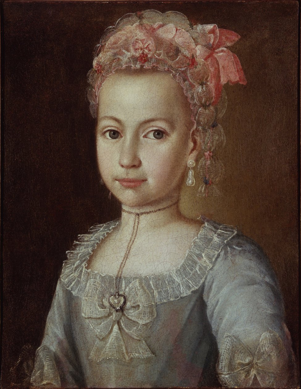 安娜-莱蒙托娃的画像，1776年 作者 格里戈里·奥斯特洛夫斯基