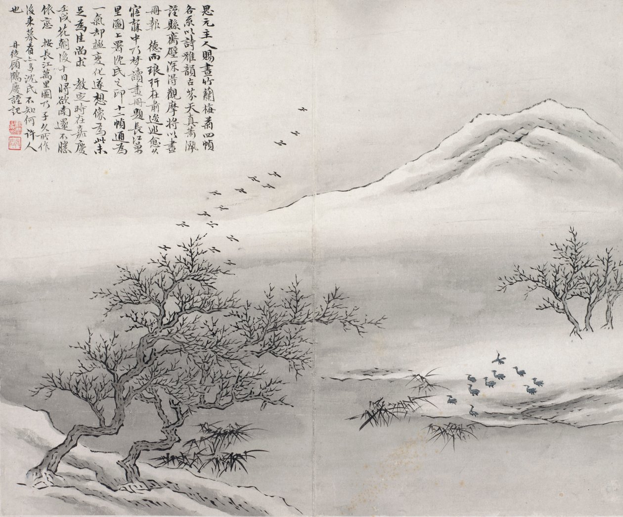 堤上的鸟 作者 顾浩清