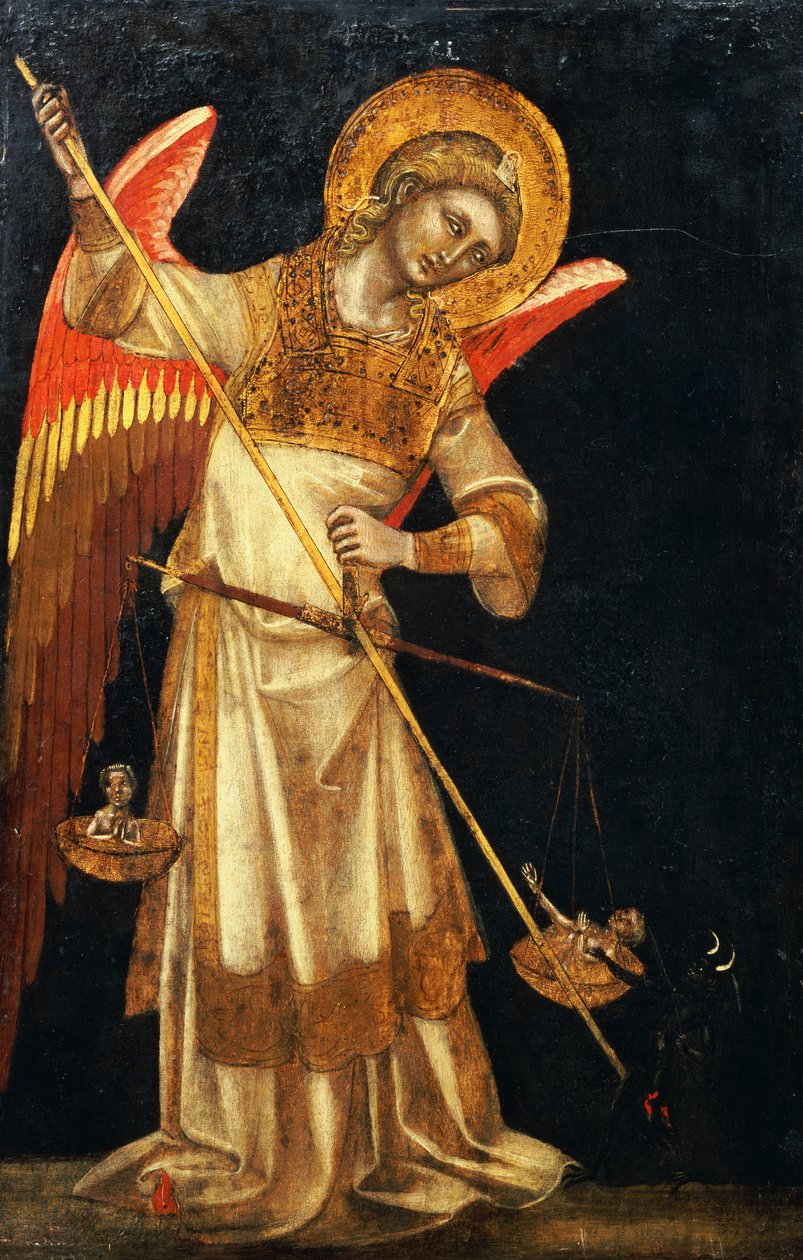 天使保护魔鬼的灵魂 作者 Ridolfo di Arpo Guariento