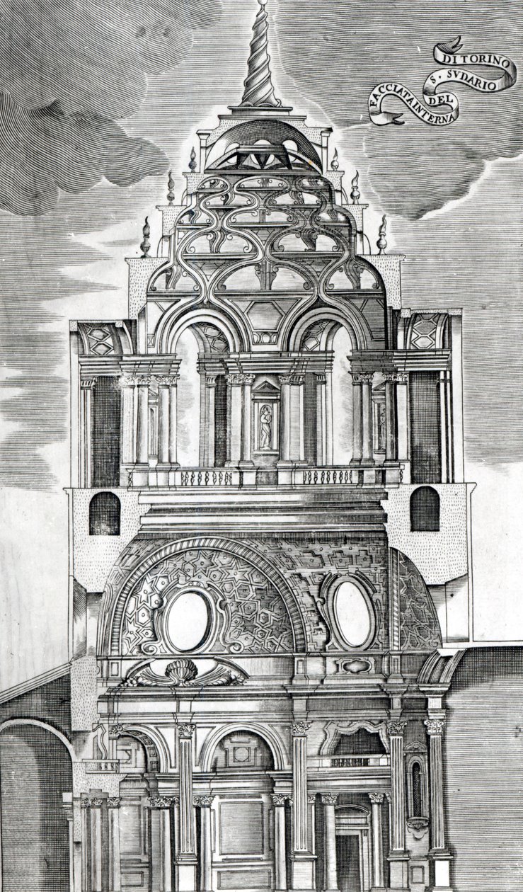 建筑插图，来自&39;土木建筑&39;，1737年 作者 瓜里诺瓜里尼