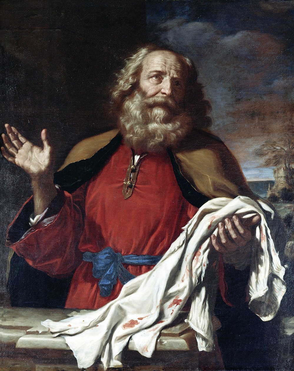 雅各布接受约瑟夫的外套 作者 乔瓦尼·弗朗切斯科·巴尔比里（Il Guercino）